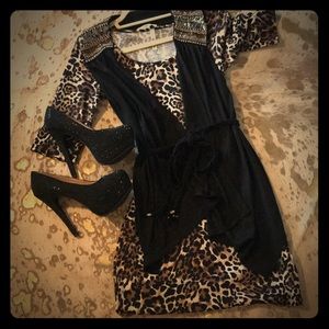 Leopard Dress and vest